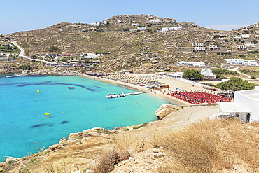 Super Paradise Beach, Mykonos, Cyclades Islands, Greek Islands, Greece, Europe