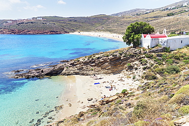 Kalafati Beach, Mykonos, Cyclades Islands, Greek Islands, Greece, Europe