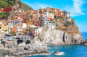 Manarola, Cinque Terre, UNESCO World Heritage Site, Liguria, Italy, Europe