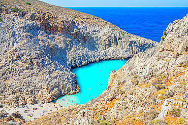 Seitan Limania beach, Chania, Crete, Greek Islands, Greece, Europe