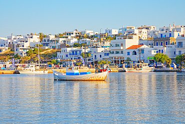 View of the port of Livadi, Livadi, Serifos Island, Cyclades Islands, Greece