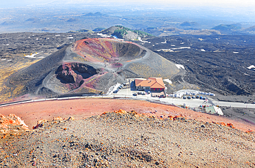 Crateri Silvestri, high angle view, Etna, Sicily, Italy