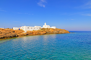 Chrisopigi Monastery, Sifnos Island, Cyclades, Greek Islands, Greece, Europe