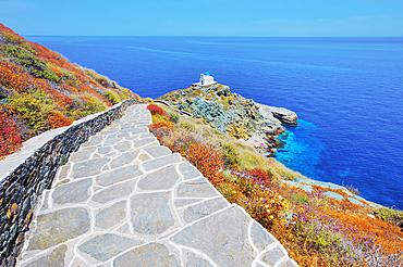 Seven Martyrs Church, Kastro, Sifnos Island, Cyclades, Greek Islands, Greece, Europe