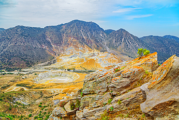 Nisyros volcano view, Nisyros Island, Dodecanese Islands, Greek Islands, Greece, Europe