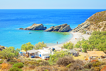 Agios Nikolaos beach, Agali, Folegandros Island, Cyclades Islands, Greek Islands, Greece, Europe