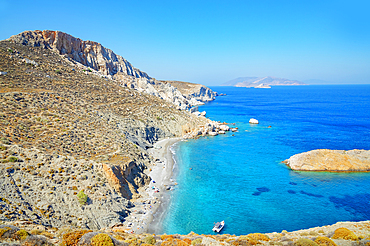 Katergo beach, Folegandros Island, Cyclades Islands, Greece