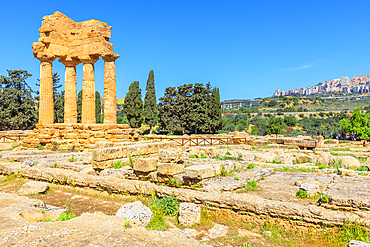 Temple of Castor and Pollux, Valley of Temples, Agrigento, Sicily, Italy