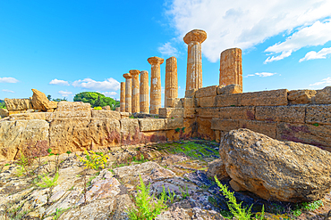 Temple of Heracles, Valley of Temples, Agrigento, Sicily, Italy