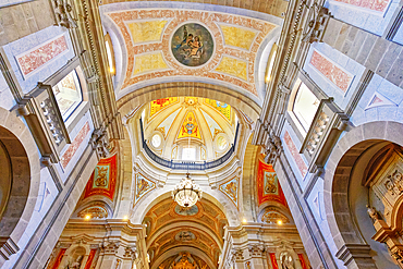 Bom Jesus do Monte church interior, Braga, Minho Province, Portugal