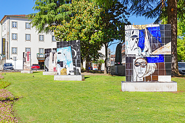 Artwork on display, Braga, Minho Province, Portugal