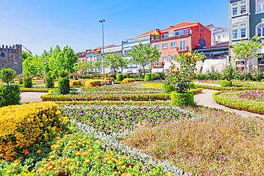 View of Santa Barbara garden, Braga, Minho Province, Portugal