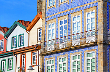 Old town traditional buildings, Braga, Minho Province, Portugal