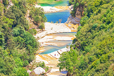 Avola lakes, high angle view, Avola, Noto Valley, Sicily, Italy