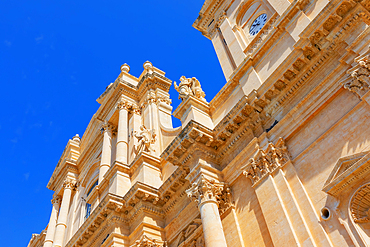 San Nicolò Cathedral facade, Noto, Noto Valley, Sicily, Italy