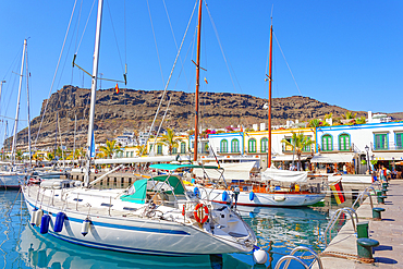 Puerto de Mogan marina, Puerto de Mogan, Gran Canaria, Canary Islands, Spain