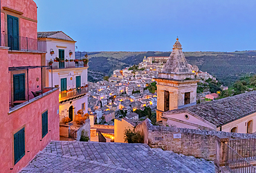 Ragusa Ibla view from Santa Maria delle scale church, Ragusa Ibla, Ragusa province, Sicily, Italy