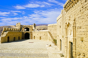 View of Tercero Recinto, Alcazaba (Moorish castle), Almeria, Andalucia (Andalusia), Spain, Europe