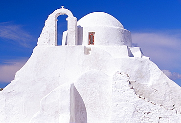 Christian church of Panagia Paraportiani, Mykonos, Cyclades islands, Greece, Mediterranean, Europe