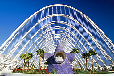 Umbracle, City of Arts and Sciences (Ciudad de las Artes y las Ciencias, architect Santiago Calatrava, Valencia, Spain, Europe