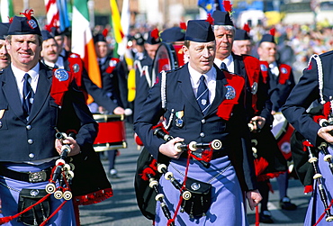 St. Patrick's parade, Patrick Street, Dublin, County Dublin, Eire (Ireland), Europe