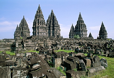 Hindu temples of Candi Prambanan, UNESCO World Heritage Site, Yogyakarta region, island of Java, Indonesia, Southeast Asia, Asia