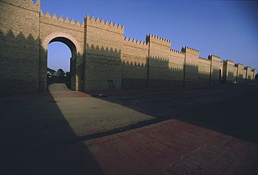 Processional way, archaeological site of Babylon, Iraq, Middle East