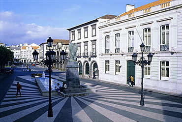 Town of Ponta Delgada, Sao Miguel Island, Azores, Portugal, Europe, Atlantic Ocean