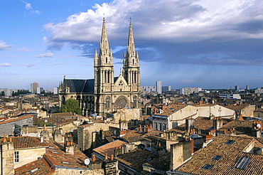 Views of the roofs of the Quartier des Chartrons, town of Bordeaux, Gironde, Aquitaine, France, Europe