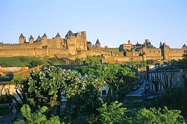 The medieval city of Carcassonne, UNESCO World Heritage Site, Aude, Languedoc Roussillon, France, Europe