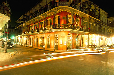 French Quarter at night, New Orleans, Louisiana, United States of America, North America