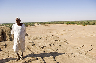 The early Nubian city of Kerma after excavation by the Swiss team of Professor Charles Bonnet of the University of Geneva, Suda, Africa