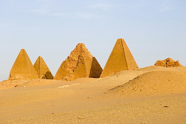 Pyramids at Jebel Barkal, UNESCO World Heritage Site, near Karima, Sudan, Africa