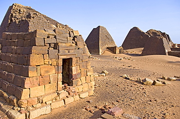 Pyramids of Meroe, Sudan, Africa