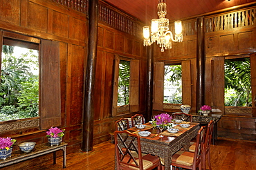 Interior of Jim Thompson's Thai House, Bangkok, Thailand, Southeast Asia, Asia