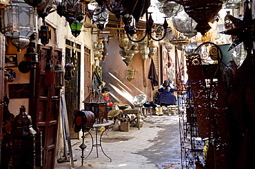 The souks in the Medina, Marrakesh, Morocco, North Africa, Africa