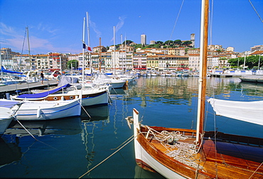 The old port, Cannes, Cote d'Azur, Provence, France