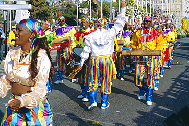 The Battle of the Flowers festival, Nice, Cote d'Azur, Provence, France