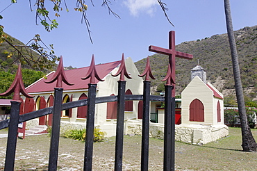 The temple, Great Harbour, Jost Van Dyke, smallest of the four main islands of the British Virgin Islands, West Indies, Caribbean, Central America