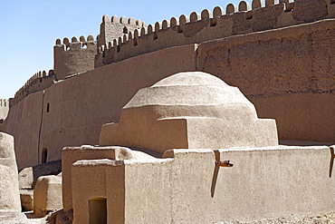 Rayen Castle, situated on the skirts of the mountain Haraz, Kerman Province, Iran, Middle East