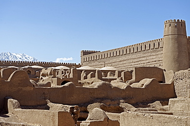 Rayen Castle, situated on the skirts of the mountain Haraz, Kerman Province, Iran, Middle East