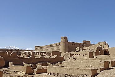 Rayen Castle, situated on the skirts of the mountain Haraz, Kerman Province, Iran, Middle East