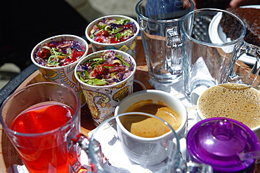 Sharbat, a sweet Iranian drink made from fruit or flower petals, Isfahan, Iran, Middle East