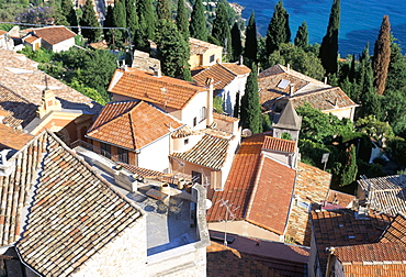 Village of Roquebrune-Cap-Martin, Alpes Maritimes, Cote d'Azur, Provence, France, Mediterranean, Europe