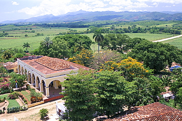 Plantation house on the Guainamaro sugar plantation, Valley de los Ingenios, UNESCO World Heritage Site, Sancti Spiritus region, Cuba, West Indies, Central America