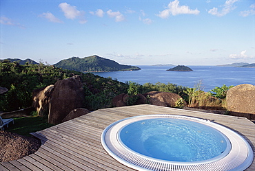 Chateau de Feuilles, Anse de Marie Louise, south coast, island of Praslin, Seychelles, Indian Ocean, Africa