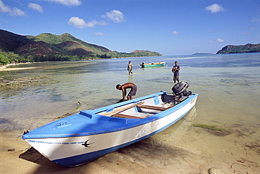 Grand Anse, south coast, island of Praslin, Seychelles, Indian Ocean, Africa