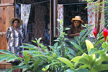 Traditional Creole house, island of Mahe, Seychelles, Indian Ocean, Africa