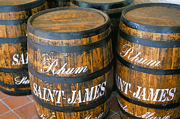 Barrels of rum, French Antilles, West Indies, Central America