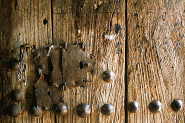 Close-up of door, Bieta Mercurios, Gabriel et Raphael, Lalibela, Wollo region, Ethiopia, Africa